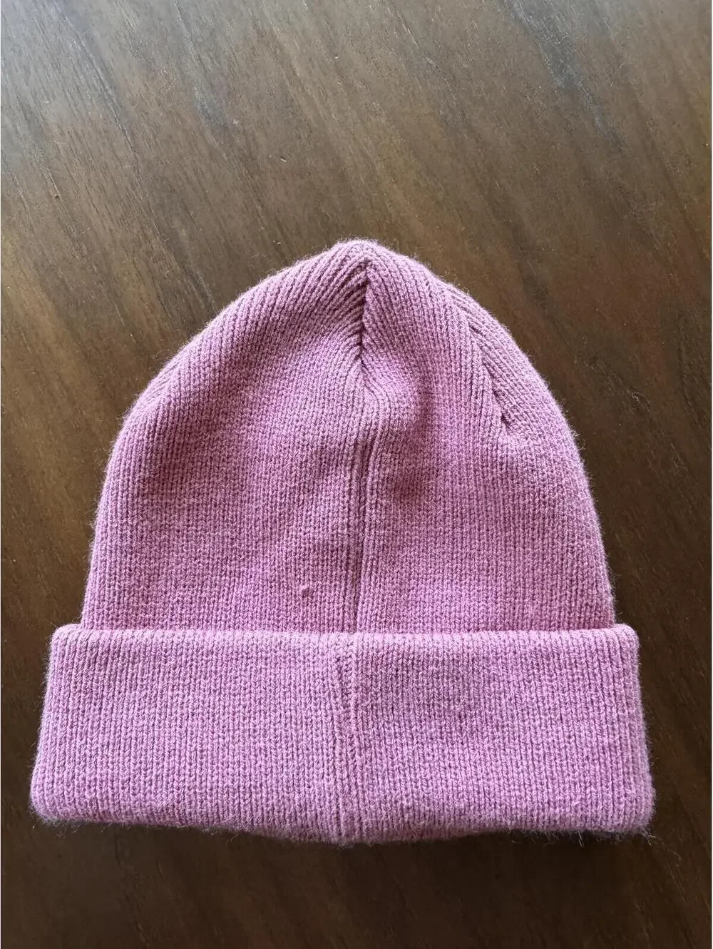 Adidas Originals Trefoil Dusty Rose Pink Ribbed Knit Cuffed Beanie One Size